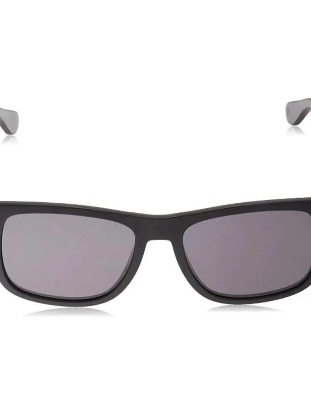 Classic Matte Black Polarized Rectangular Sunglasses UV400